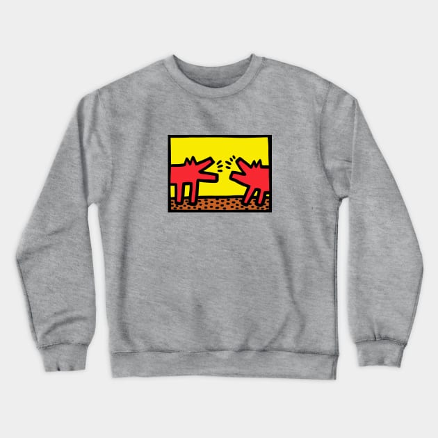 Keith Haring Dog Merch Crewneck Sweatshirt by keisya